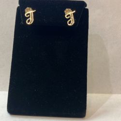 10k Gold Earrings #109186-11 MJ