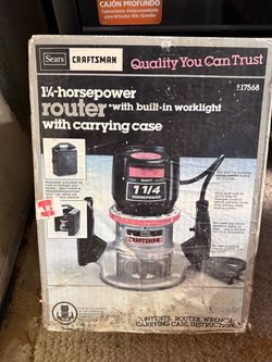 Craftsman 1-1/4 HP Router with Carrying Case