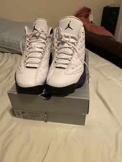 8.5 white & purple Jordan’s