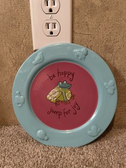 Cracker Barrel Frog Plate Size 8X8 