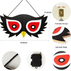Window Decorations - LED Spooky Eyes Lights, Halloween Window Lights with 7 Colors Animated, Halloween Yard and Wall Decorations - Devil Eyes Light fo