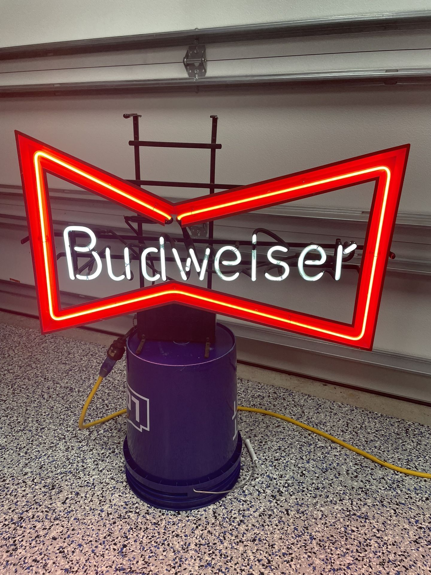 Vintage Budweiser Chevron Neon Sign