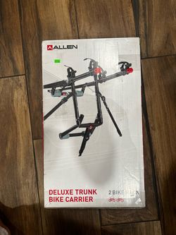 Trunk mount bike rack for 2 bikes