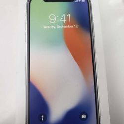 Apple iPhone X 64GB Silver- New - T-Mobile 