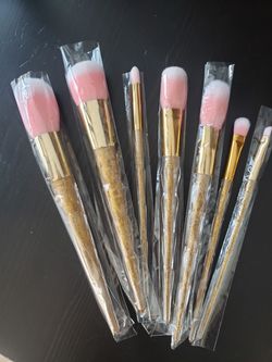 7Pcs Glitter Makeup Brush Set