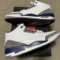 WORN ONCE JORDAN 3 TRUE BLUE SIZE 14 2011