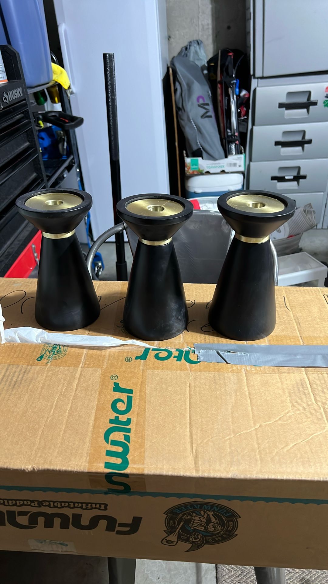 “Dept 62” Brand Set Of Taper Candle Holders