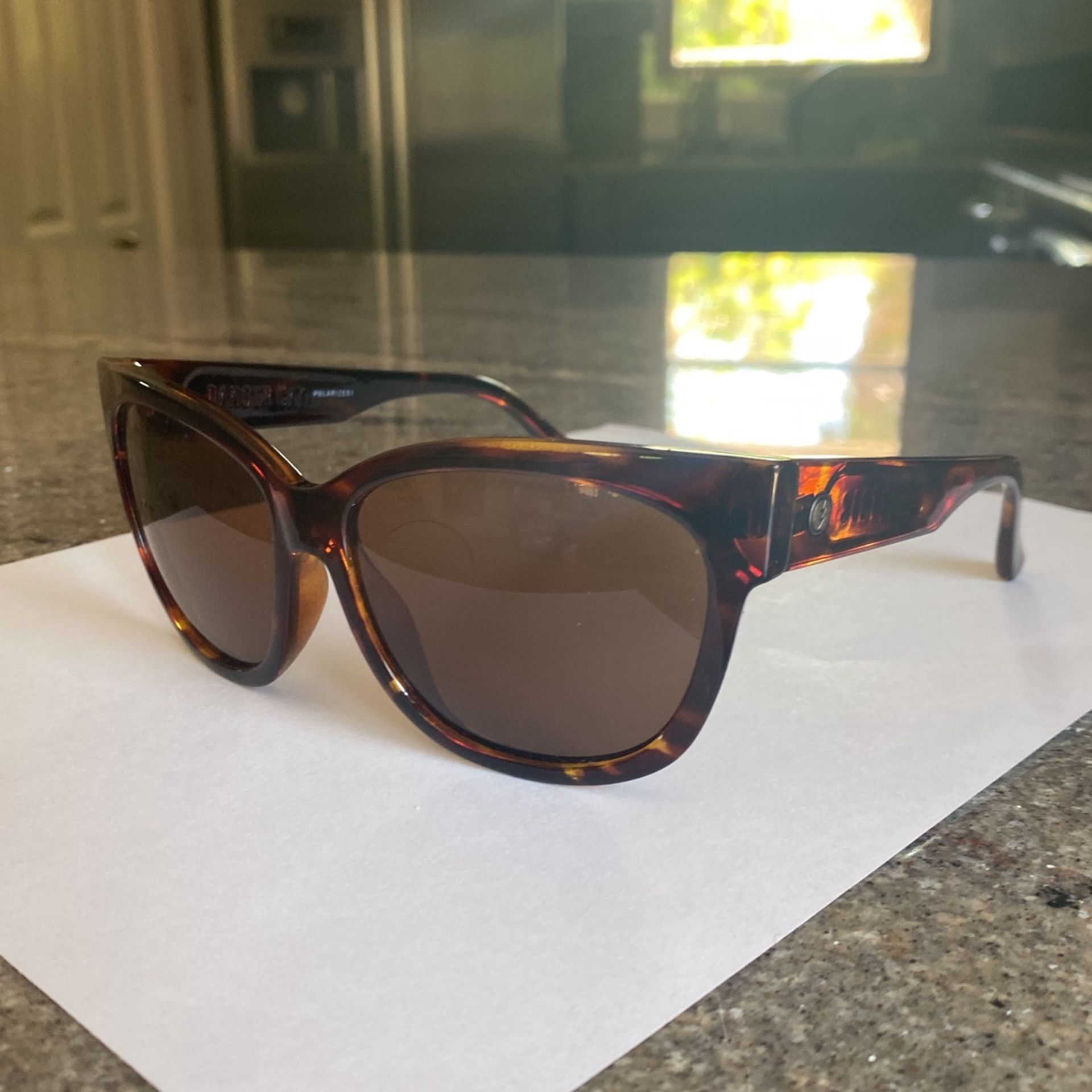 Electric Sunglasses Women’s  Danger Cat Polarized  Glossed Tortoise/ Bronze Lens 
