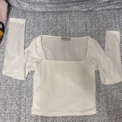 White Long Sleeve Top Size: Small