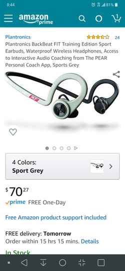 Plantronics BackBeat FIT Training Edition waterproof wireless sport headphones