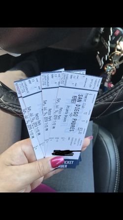 4 padres tickets for today’s game!! @1:05 premier club