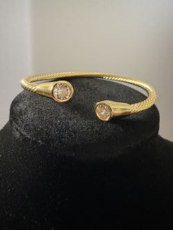 14k Gold FILLED bracelet With CZ Stone 