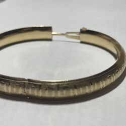 14K Gold Bangle Bracelet Solid Gold Bracelet 