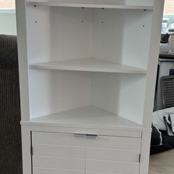 White Corner Shelf