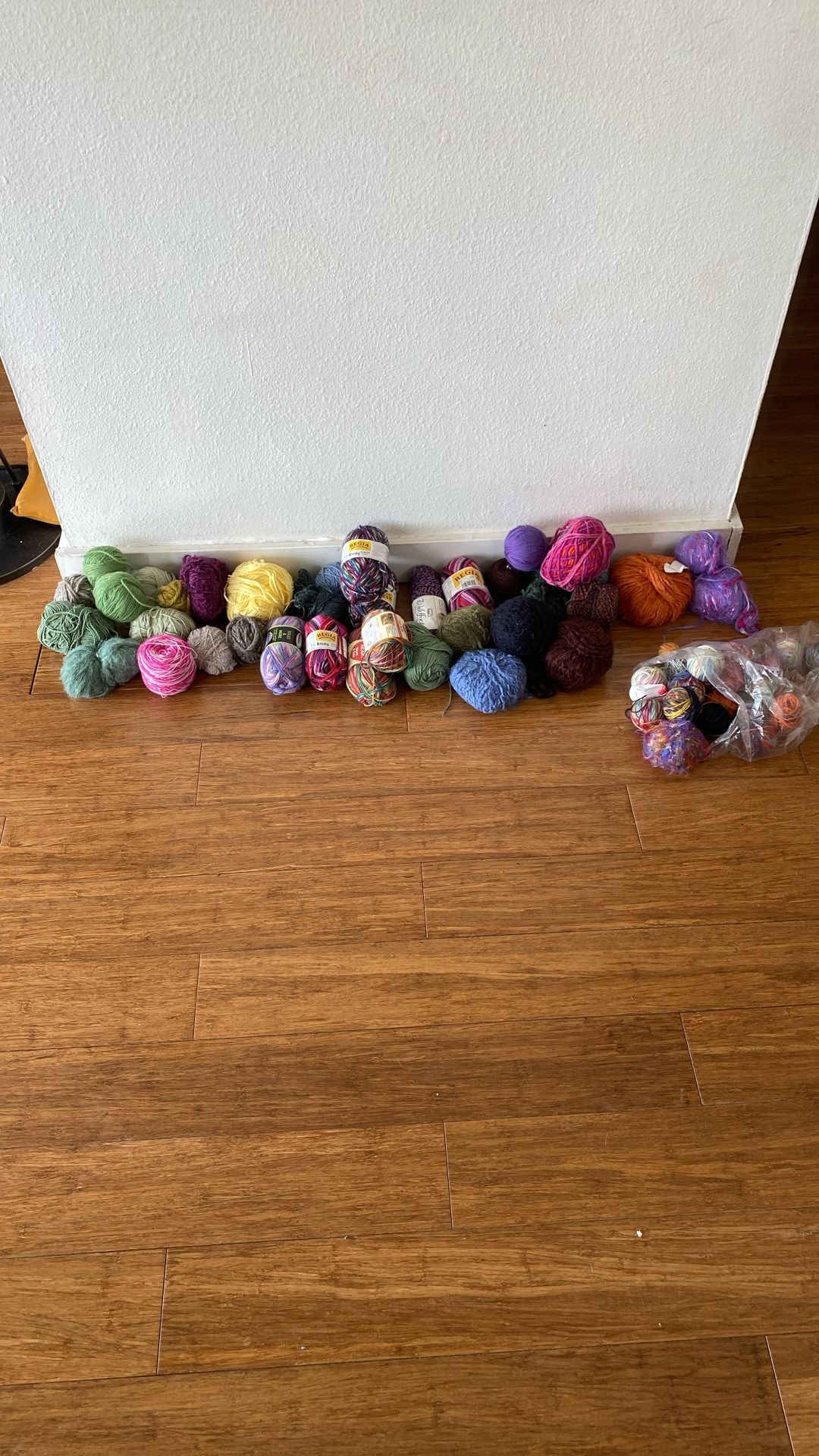 Large yarn bundle, mostly wool and cotton