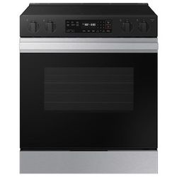 Samsung Bespoke 30-in Glass Top 5 burners 6.3-cu ft Slide-In Electric Range (Stainless steel) $450