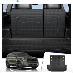 Rongtaod Cargo Mat Compatible with 2020-2024 Kia Telluride Cargo Liner Trunk Mat 