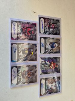 Prospects football cards auto 3/3, 2/3 etc...
