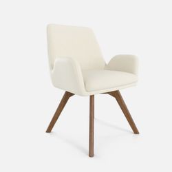 Union & Scale MidMod Fabric Guest Chair - Cream 