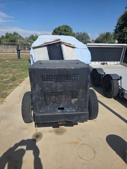 Trailer cement/stucco mixer