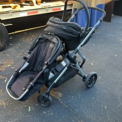Evenflo Double Stroller With Car Seat Adapter 
