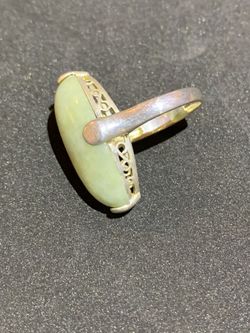 Silver ring with cloud stone