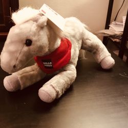 Wells Fargo Promotion Shamrock Legendary Pony/Horse Plush Gray 2013