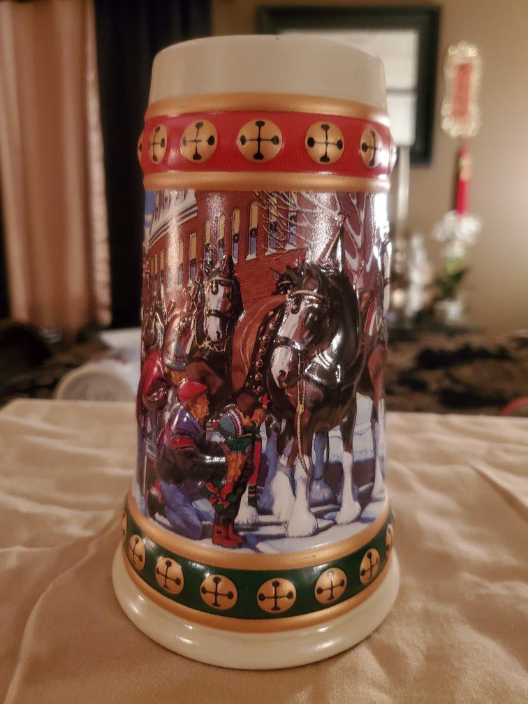 Budweiser 'Hometown Holiday' Christmas Collectible Stein