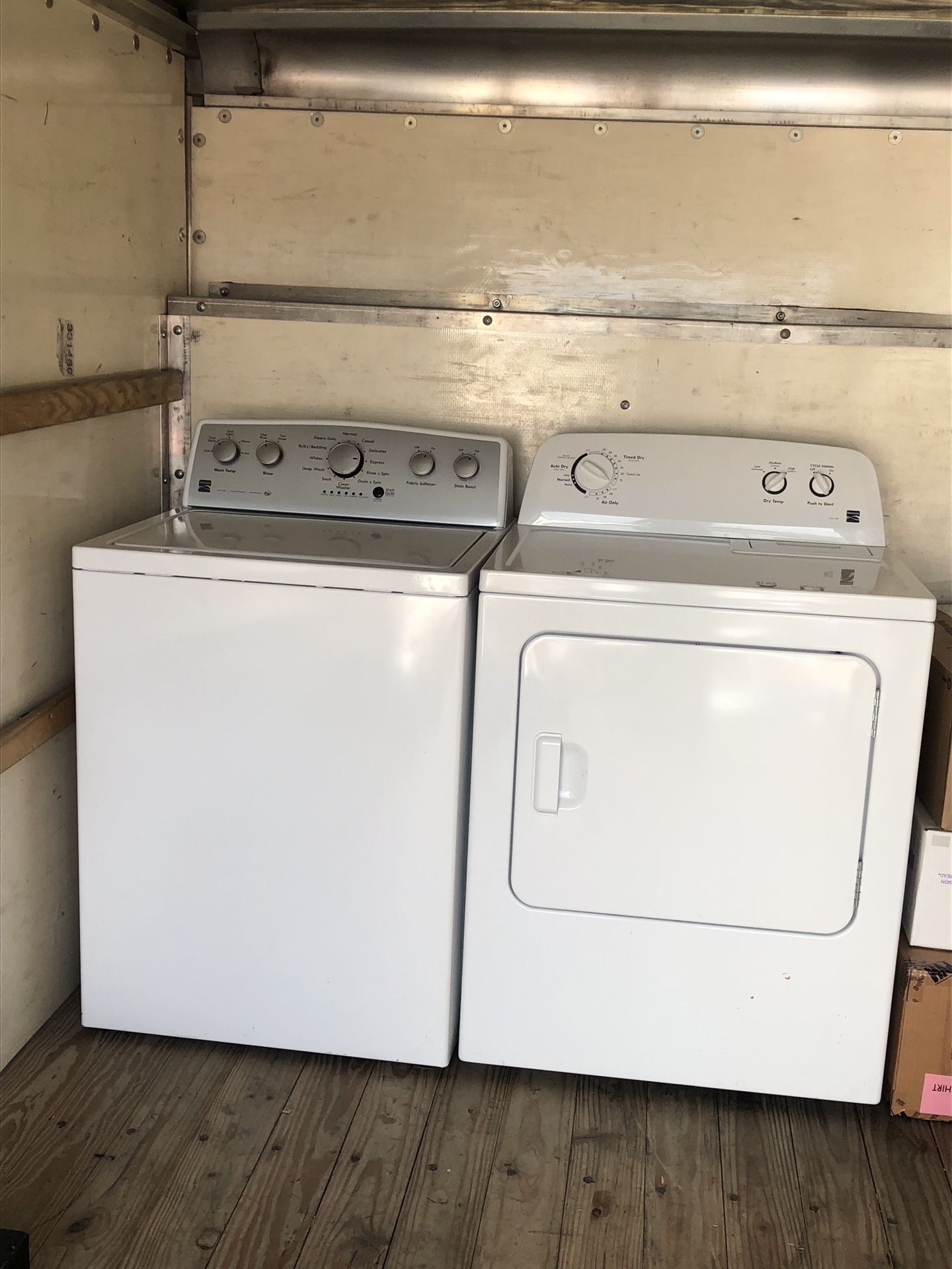 Washer and dryer set