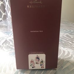 Hallmark 2020 “Snowman Trio” Ornament - NEW