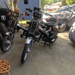 Two Honda Urban Express Deluxe 49cc Motorcycles Scooters