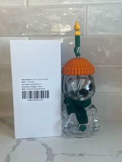 New Starbucks + peanuts snoopy glass