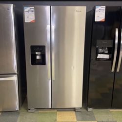 Whirlpool Side By Side Refrigerator With Water Dispenser And Ice Maker