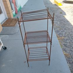 Rustic Metal Plant Stand 