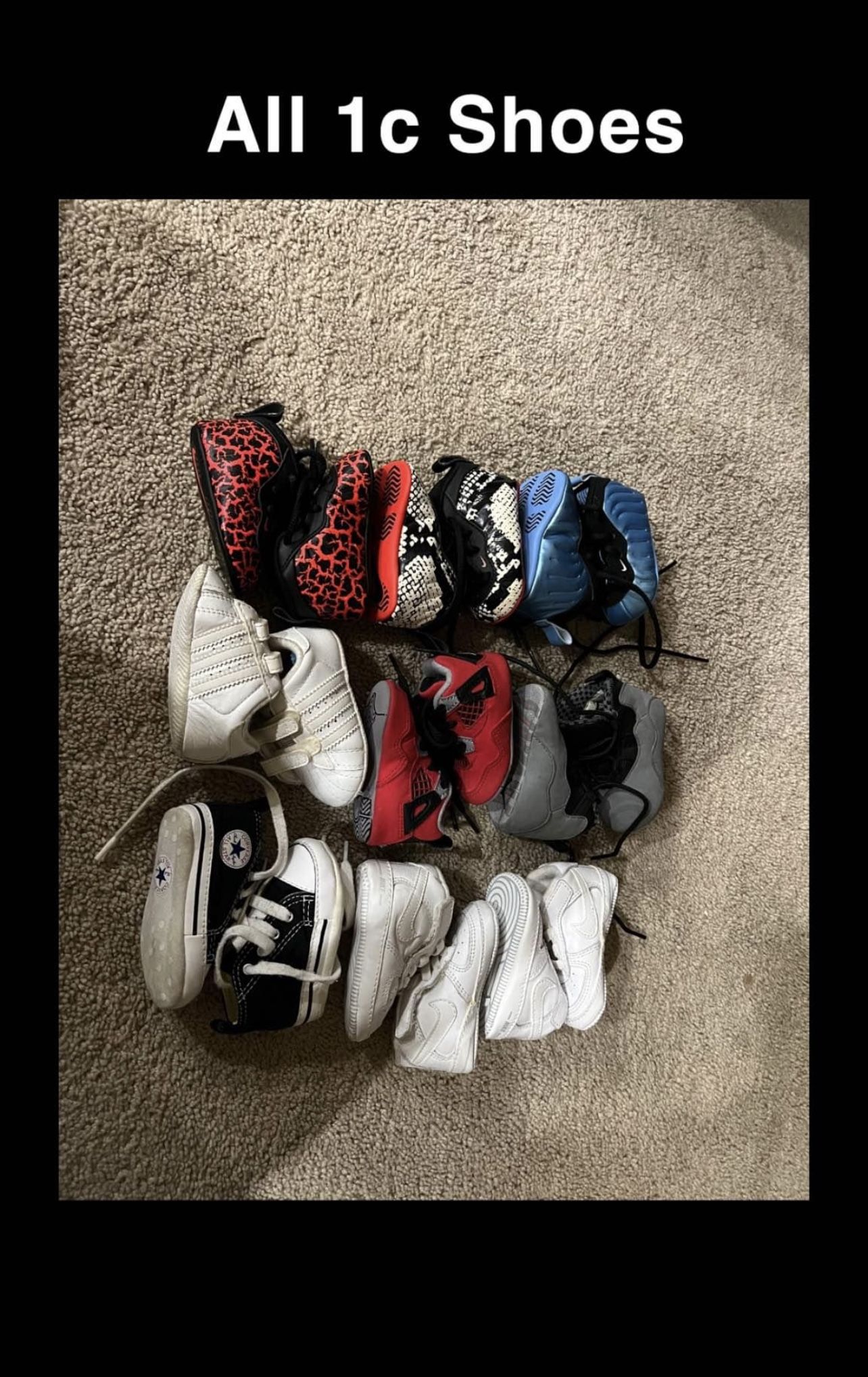 Jordan, Nike, Converse, Adidas, 1c