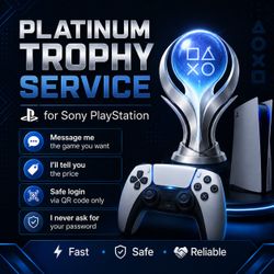 PlayStation Platinum Trophy Service | PS4 & PS5