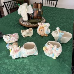 Vintage Collectible Stork Planter