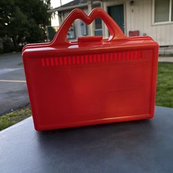 1988 Red McDonalds Plastic Lunchbox