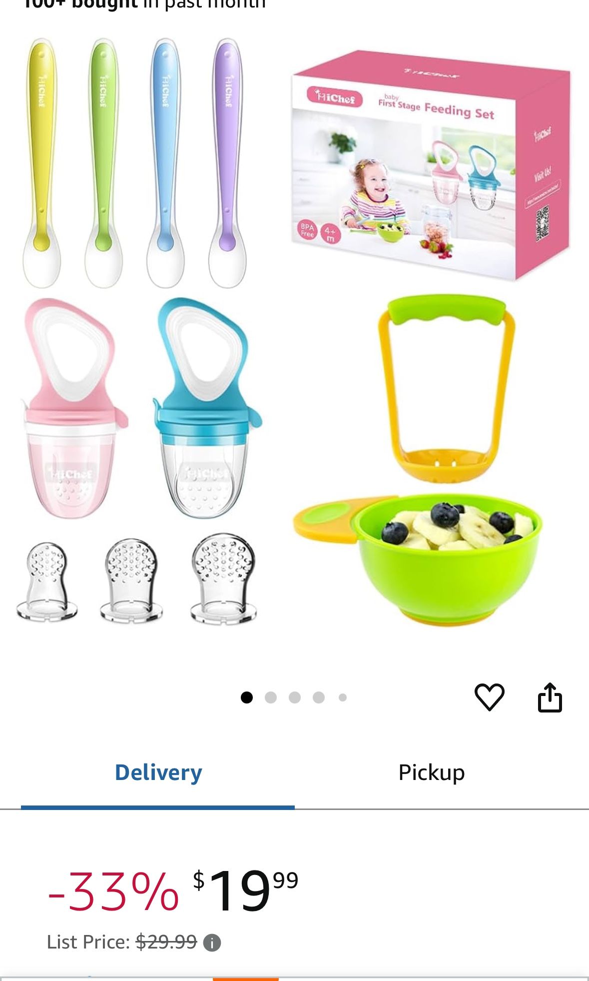 NEW Baby First Stage Feeding Set by MICHEF