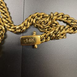 Cuban link 14kt 6mm  READ DESCRIPTION!