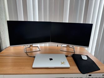 Set of 2 HP 24w 24″ Full HD IPS Monitors with Audio