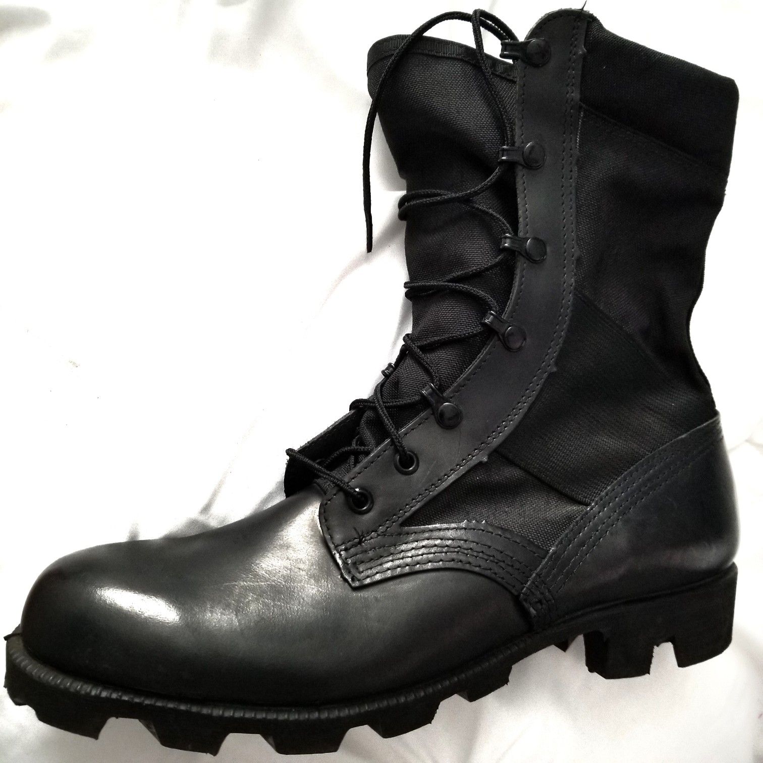 Military Combat Mens Leather Boots