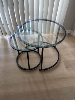 Round Glass Top Coffee Table