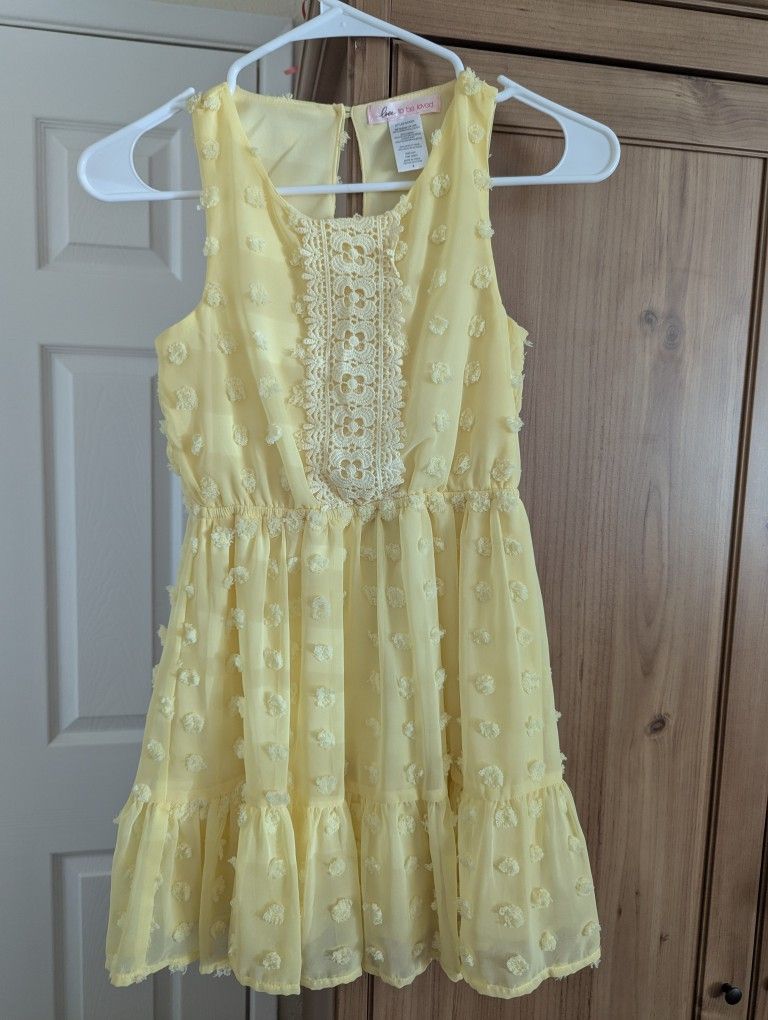 Yellow Chiffon  Dress