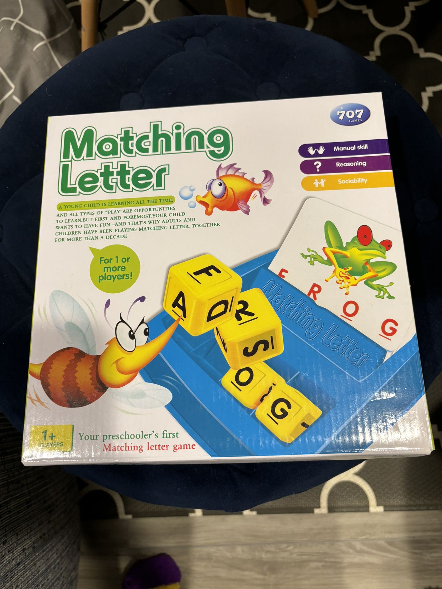 Matching Letter Game for Kids Toys Ages 3-8 