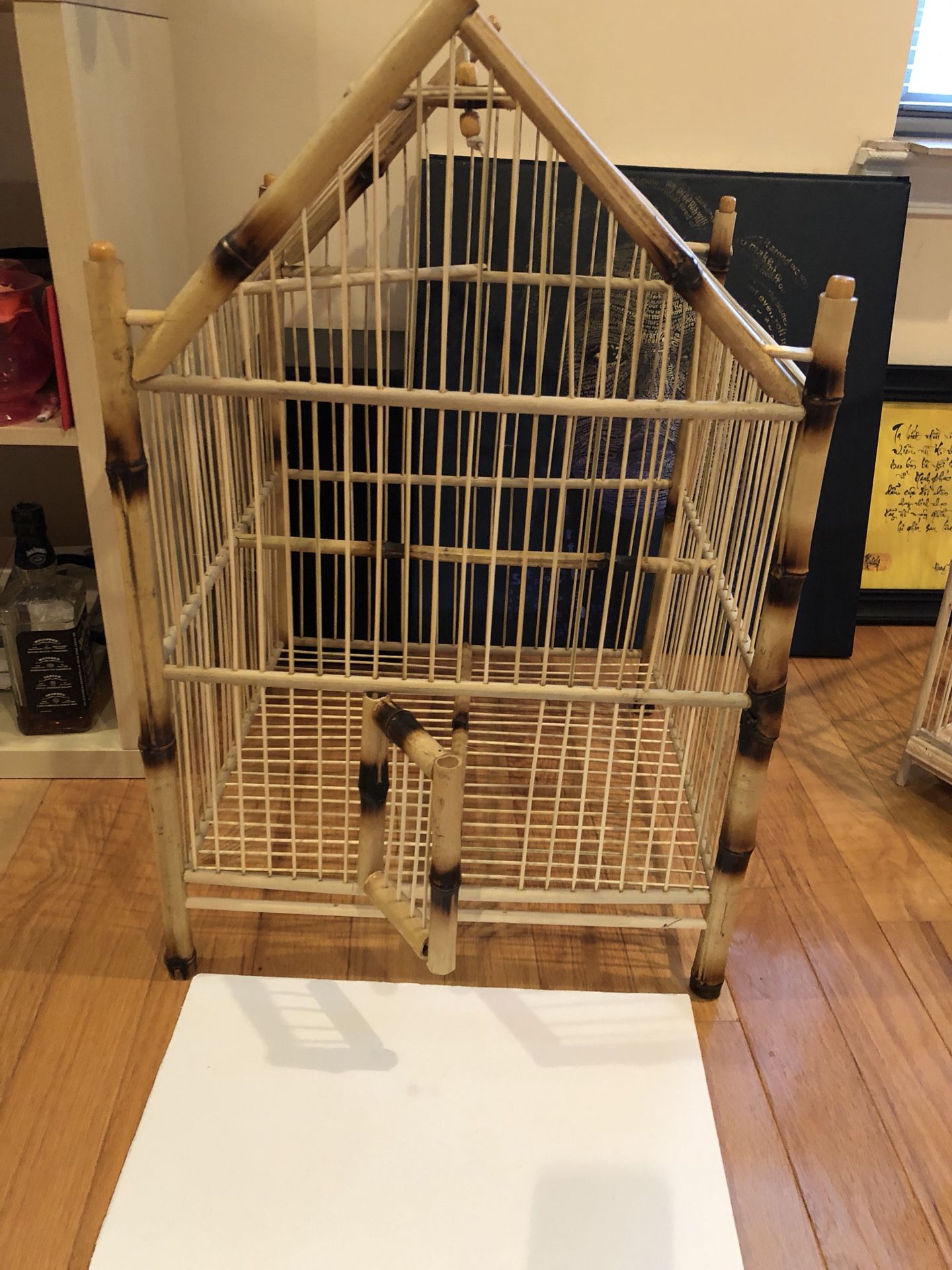 Large Bird cage bamboo hand make