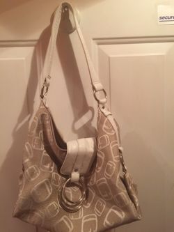 Cream and Tan Purse