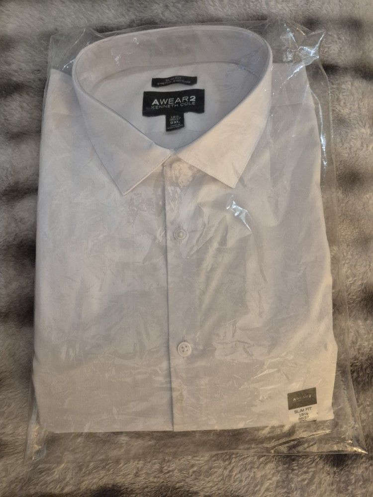 Men's "Kenneth Cole" Dress Shirt, DAMAGED