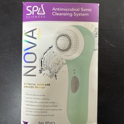 NOVA Sonic Cleansing Brush and Serum Infusion System Blue READ Description QL