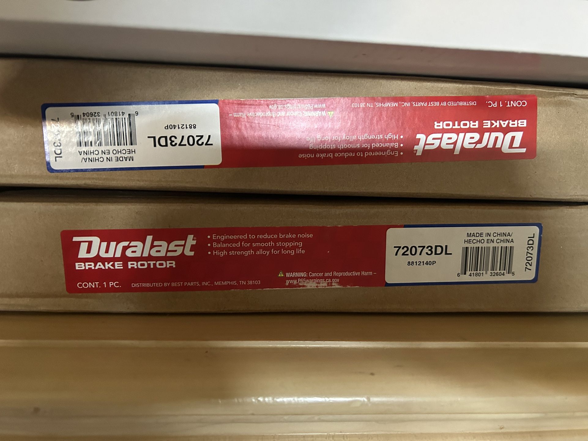 Duralast break Rotors